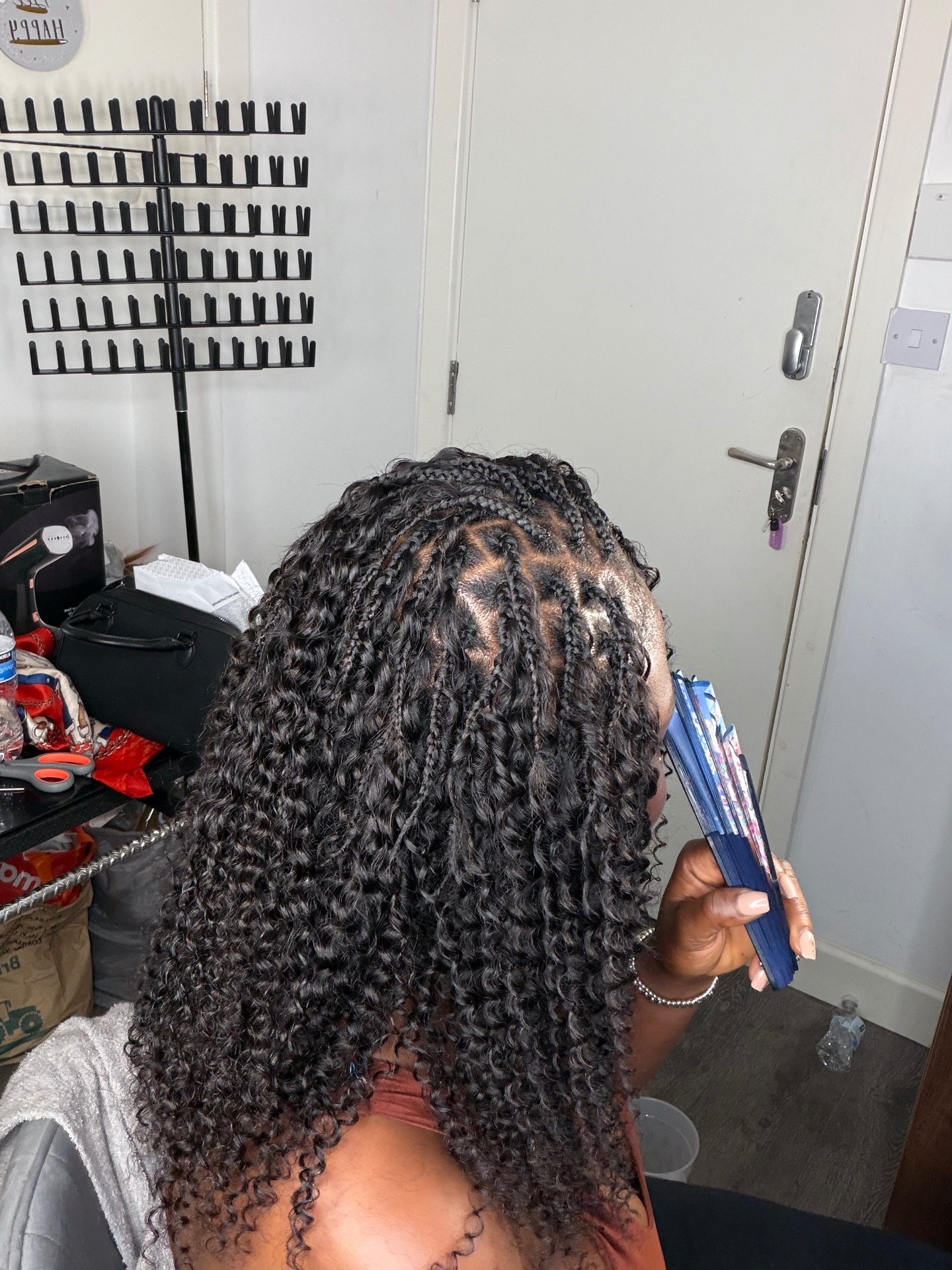 Boho braids styled at the Leeds studio